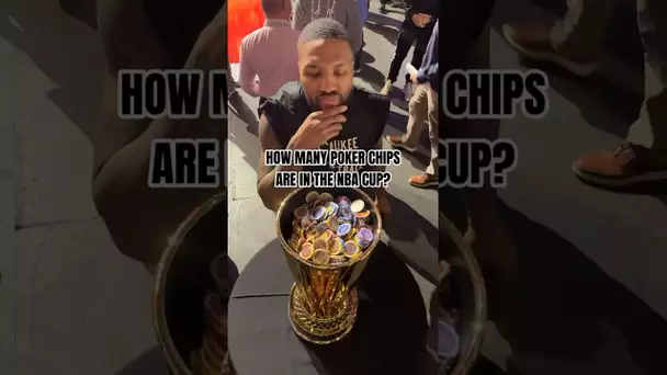 Could the players guess how many poker chips were placed in the NBA Cup? 🏆 | #Shorts
