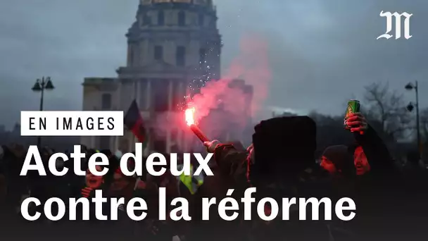 Réforme des retraites : les images de la 2eme journée de manifestations