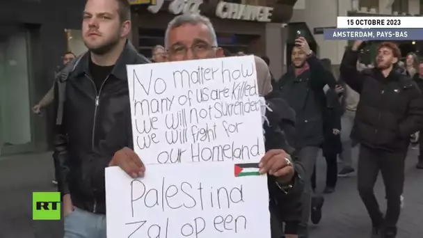 🇳🇱 Manifestation pro-palestinienne à Amsterdam : « La Palestine n'est pas le Hamas »
