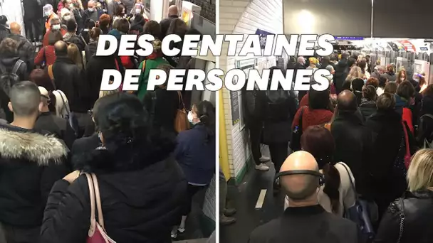 En pleine alerte maximale scènes d'attroupement ubuesques dans le métro parisien