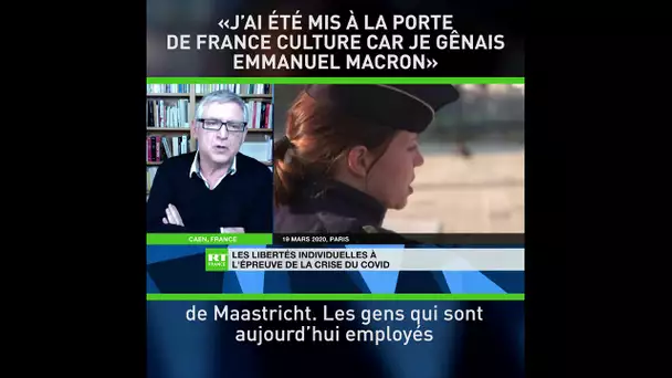 Michel Onfray : «J’ai été mis à la porte de France Culture parce que je gênais Emmanuel Macron»