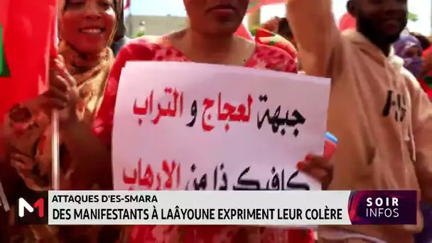 Attaques d´Es-Smara: Des manifestants à Laâyoune expriment leur colère