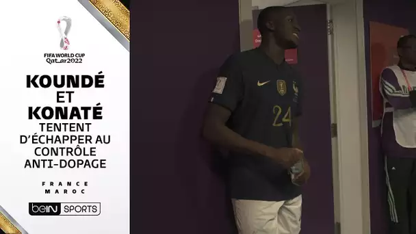 Koundé et Konaté tentent d'échapper au contrôle anti-dopage pour célébrer la victoire