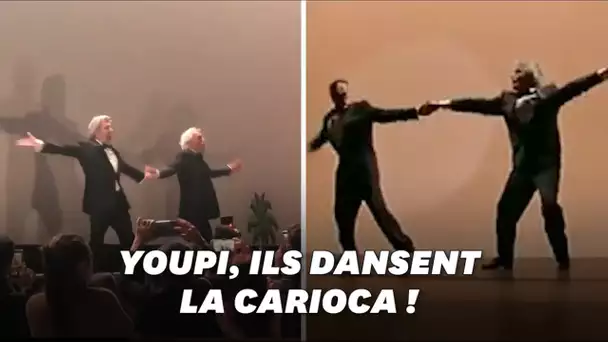Alain Chabat et Gérard Darmon dansent une “Carioca” surprise à Cannes
