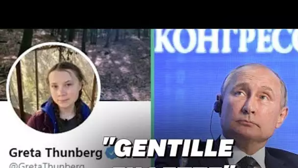 Après Trump, Greta Thunberg adopte une critique de Poutine qui l'a bien fait rire