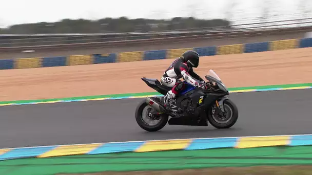 Sarthe / Moto : Martin Renaudin en roulage Superbike