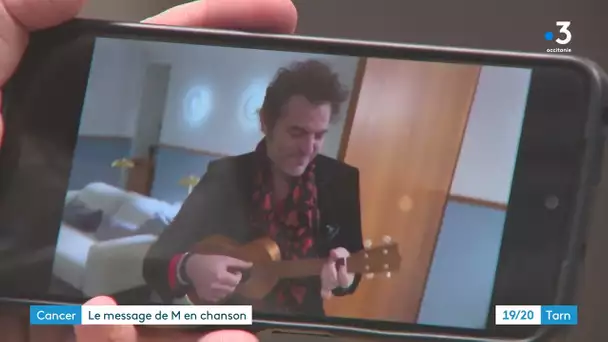 Le chanteur M offre une chanson à deux patients atteints de cancer dans le Tarn