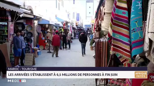 Maroc : les arrivées touristiques s´établissent à 6,5 millions à fin juin