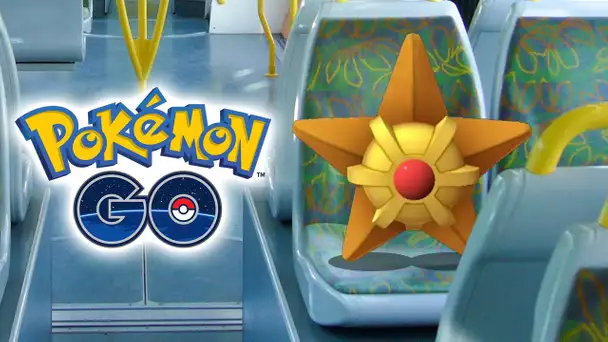 POKEMON GO - Premiers pas : UN STARI DANS MON TRAMWAY !