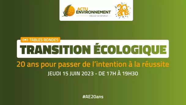 Transition écologique : 20 ans pour passer de l’intention à la réussite