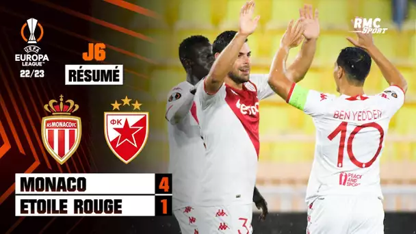 Résumé : Monaco 4-1 Etoile Rouge - Ligue Europa (J6)