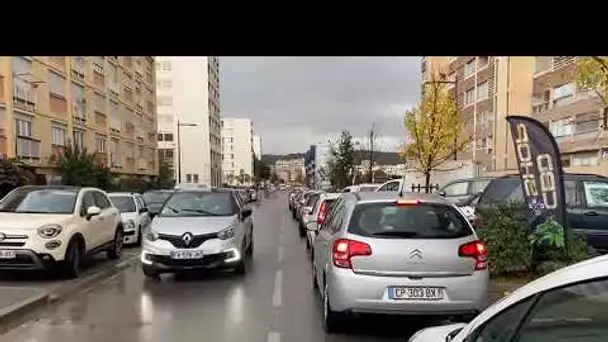 Ajaccio : la circulation bloquée à l'entrée de la ville