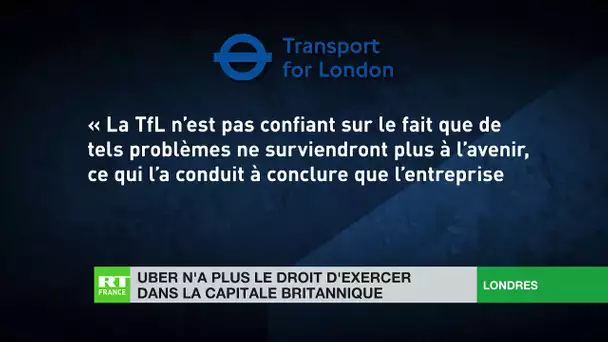 Uber quitte Londres