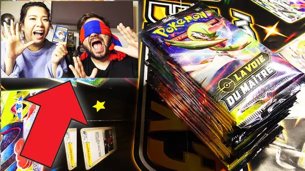 Ouverture de BOOSTERS POKEMON A L'AVEUGLE ! #1 Ouverture de 20 Booster LA VOIE DU MAITRE ! DRACAUFEU