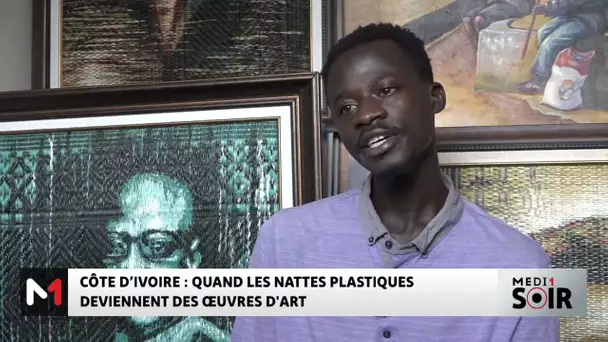 Côte d´Ivoire : quand les nattes plastiques deviennent des œuvres d´art