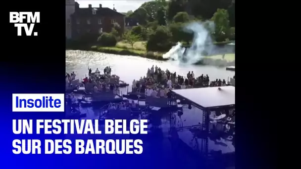 En Belgique, le premier festival de la saison a eu lieu... sur des barques
