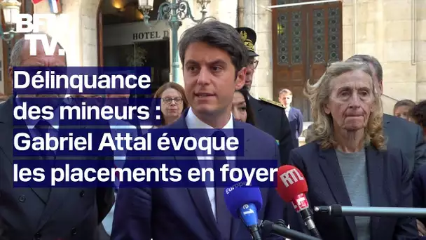 Délinquance des mineurs: Gabriel Attal veut "un placement en foyer de 15 jours" dès le premier fait