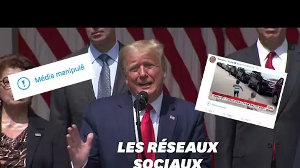 Trump censuré par Twitter pour avoir relayé une vidéo avec "un bébé raciste"