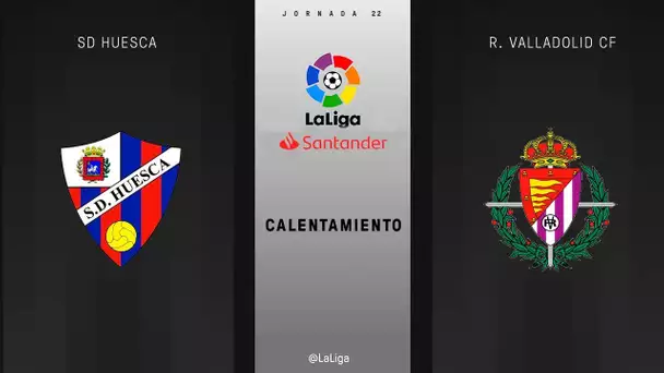 Calentamiento SD Huesca vs R. Valladolid CF