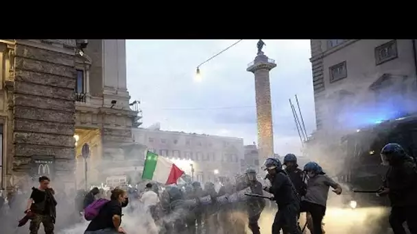 Italie : des néofascistes anti-pass sanitaire sèment le chaos à Rome