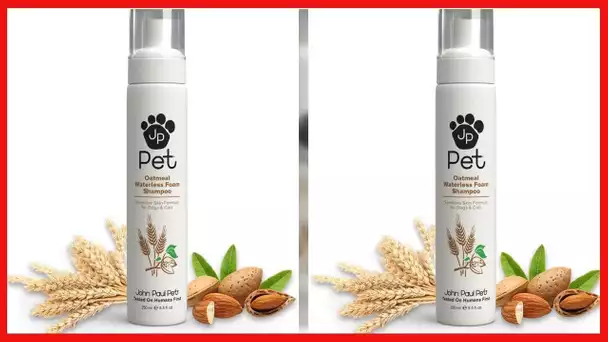 Oatmeal Waterless Foam - Grooming for Dogs and Cats, Soothe Sensitive Skin Formula with Aloe