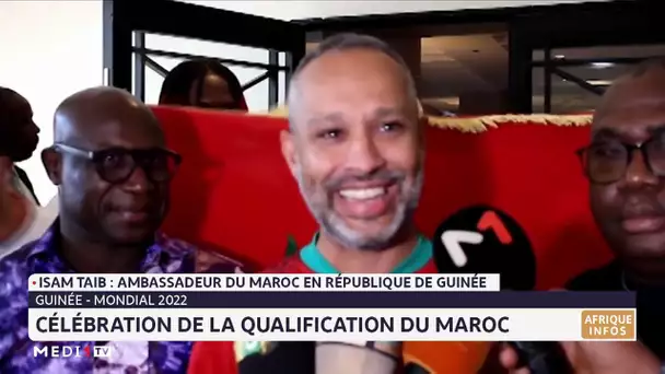 Célébration de la qualification du Maroc en Guinée