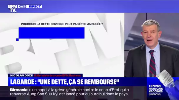 Lagarde : "Une dette, ça se rembourse"