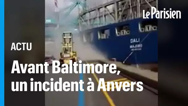 Pont effondré à Baltimore : le cargo Dali avait embouti le port d'Anvers en 2016