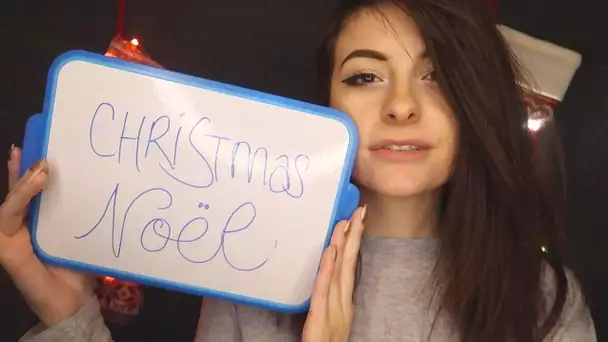 ASMR ⚪️ A TINGLY CHRISTMASSY FRENCH LESSON 🇫🇷🎄