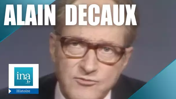 Alain Decaux "Complots pour de Gaulle"| Archive INA
