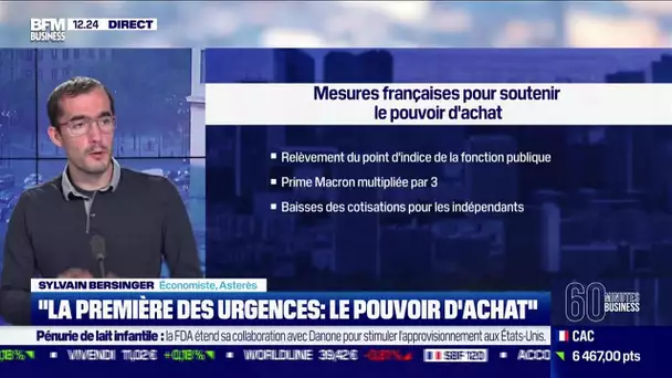 Sylvain Bersinger (Asterès): "La première des urgences: le pouvoir d'achat"