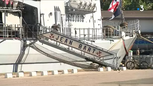 L&#039;impressionnante frégate Jean-Bart fait escale au port de Dunkerque