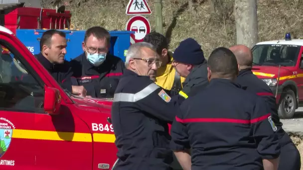 Incendie à Tende près de la chapelle de Vievola