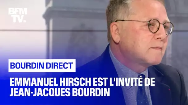 Emmanuel Hirsch face à Jean-Jacques Bourdin en direct