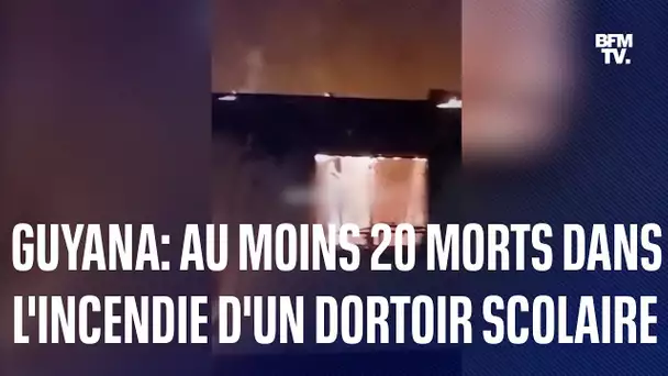 Guyana: un incendie dans un dortoir scolaire fait au moins 20 morts