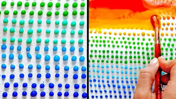 19 ASTUCES DE PEINTURE TRÈS SATISFAISANTES