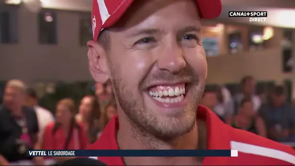 La réaction de Sebastian Vettel à l'issue de la saison