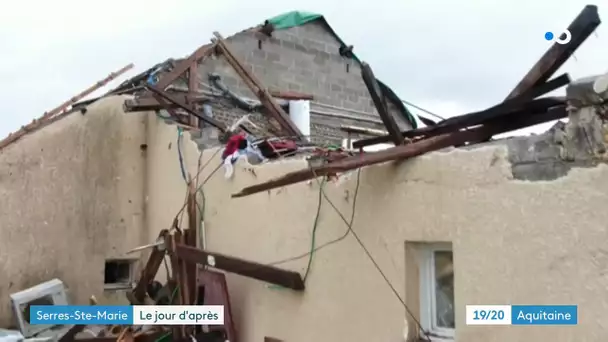 À Serres-Sainte-Marie, la mini-tornade a détruit plusieurs maisons