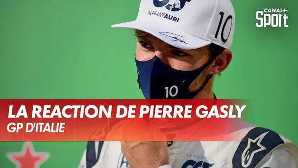 La réaction de Pierre Gasly après sa victoire au GP d'Italie