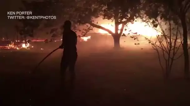Fuir ou limiter les dégâts, les Californiens face aux incendies