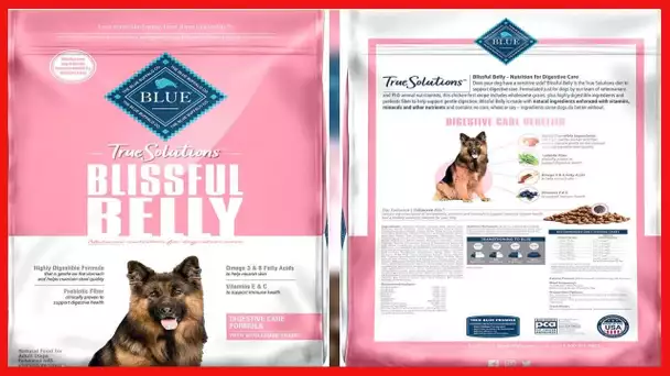 Blue Buffalo True Solutions Blissful Belly Natural Digestive Care Adult Dry Dog Food, Chicken 24-lb