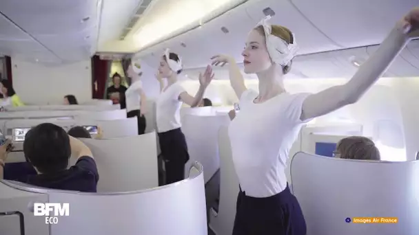 Ces 10 danseuses de l'Opéra de Paris ont offert un spectacle poétique à bord d'un vol Air France