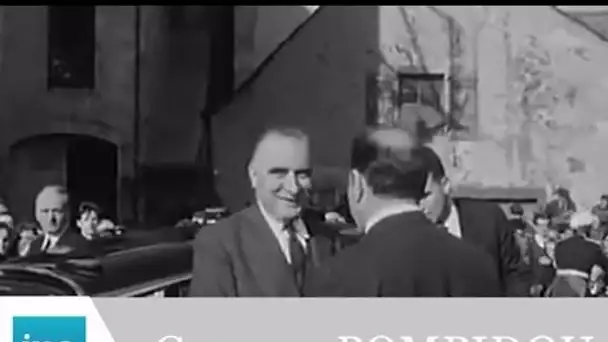 Georges Pompidou à Riom-Es-Montagnes et à Mauriac, dans le Cantal - Archive vidéo INA