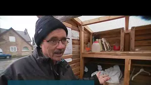 Solidarité - Une cabane à dons à Guingamp (e brezhoneg)