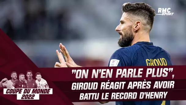 Équipe de France : Le record d'Henry ? "Maintenant on n'en parle plus" sourit Giroud