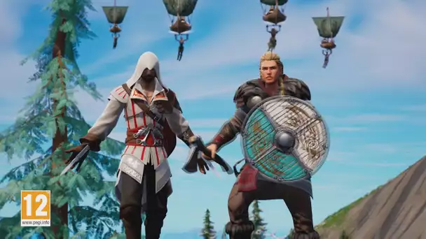 FORTNITE TRAILER ASSASSIN'S CREED ! EZIO & EIVOR ! (FORTNITE NEWS)