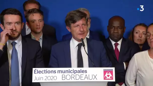 La réaction du maire de sortant, Nicolas Florian, qui a perdu l'élection de Bordeaux.