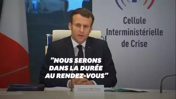 Emmanuel Macron: "Nous sommes au début de cette crise"