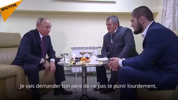 Vladimir Poutine a rencontré Khabib Nurmagomedov et son père