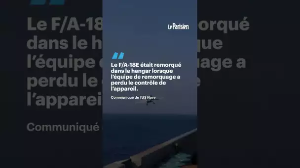 Un avion de chasse américain glisse par-dessus bord... et tombe dans la mer Rouge